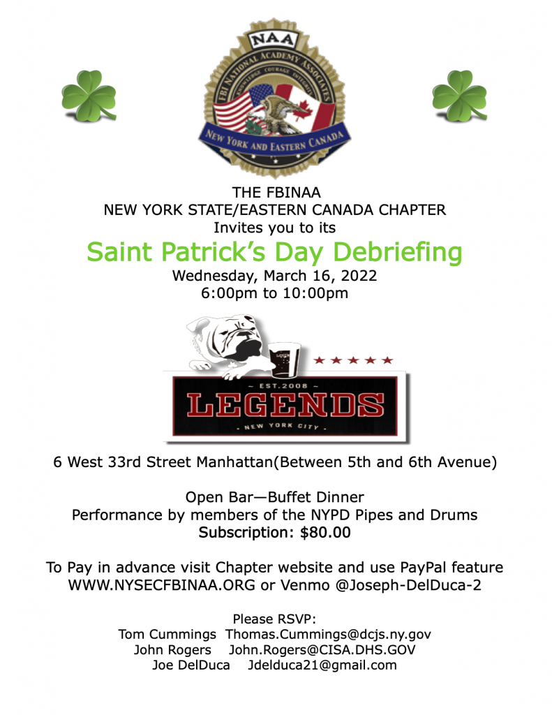 St. Patrick's Day event info