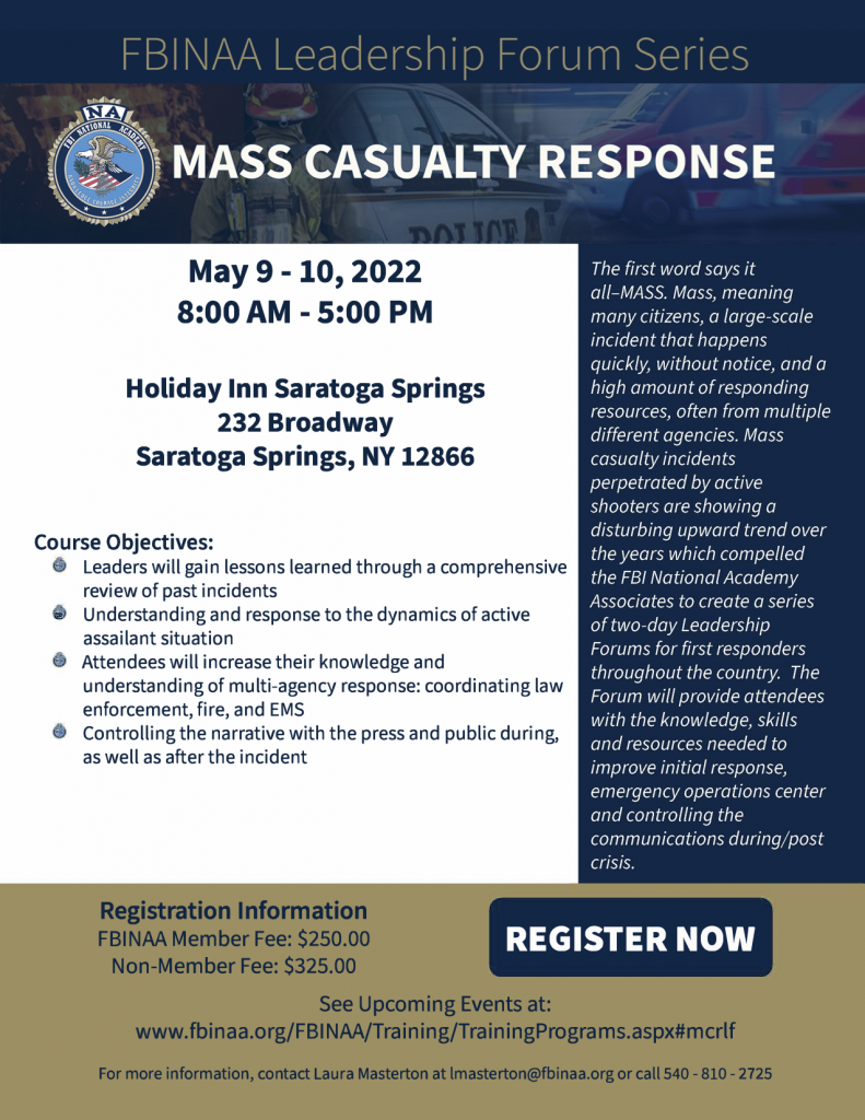 Mass Casualty Response Info