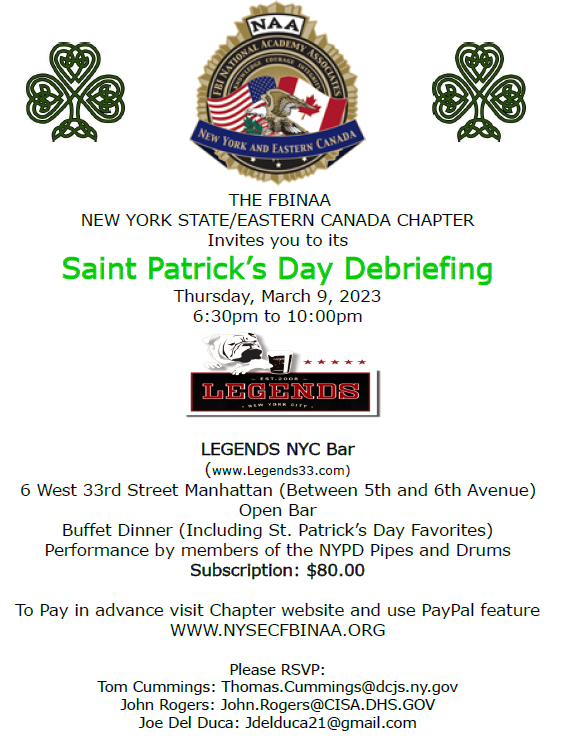 St Patricks Event Info